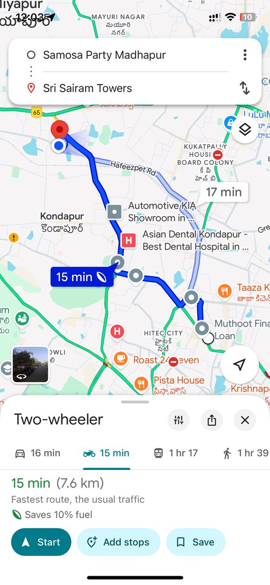 _utkarshism's tweet photo. Hey @Zomato, looks like your math is spicier than the samosas I tried to order! Google Maps says 7.8 km, but your app magically makes it 8.2 km to charge me ₹87 delivery fee. Care to explain the 'extra' 0.4 km? #FoodForThought #DeliveryCharges https://t.co/4X4eBNHhVo