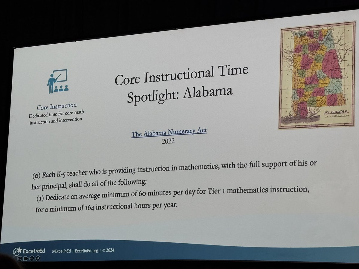 Alabama is one of three states in the nation with a Comprehensive Math Policy