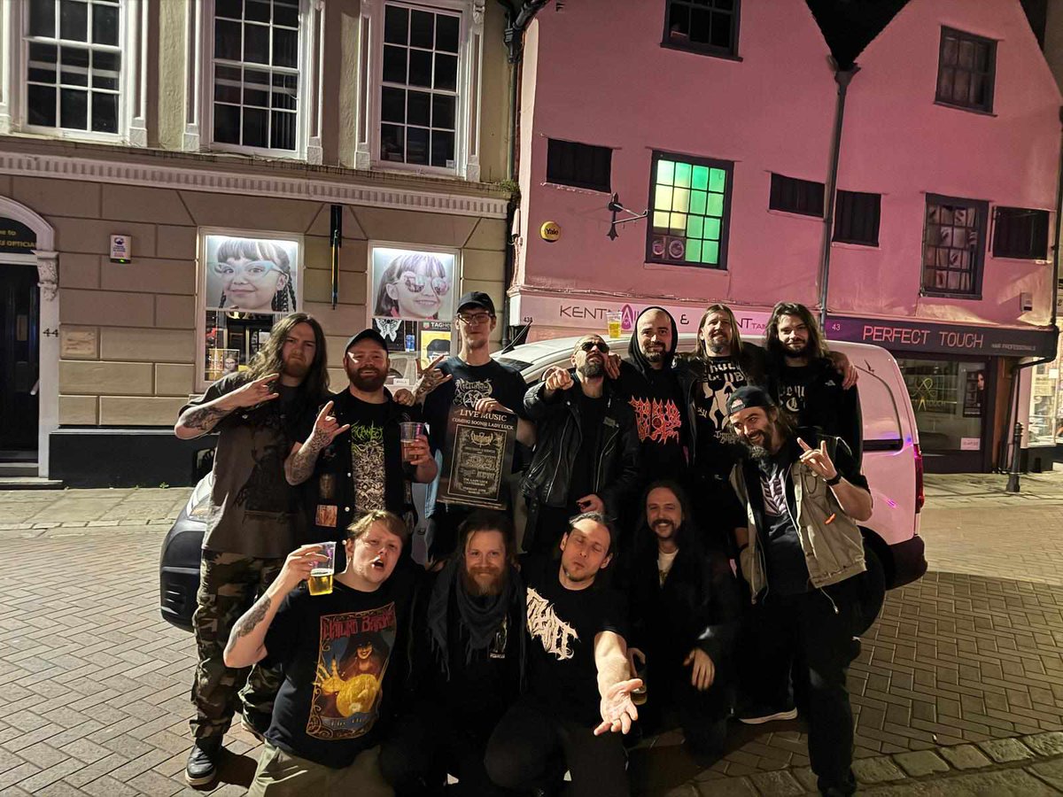 INFECTED_DEAD's tweet image. The dust has settled, the smoke has cleared and the Unholy Kingdom Of Redemption Tour has drawn to a close.

What a fantastic week we have had rolling around the country with our brothers @overthrowdeath &amp;amp; Acid Vat.  Our undying thanks to all involved.

#deathmetal #techdeath