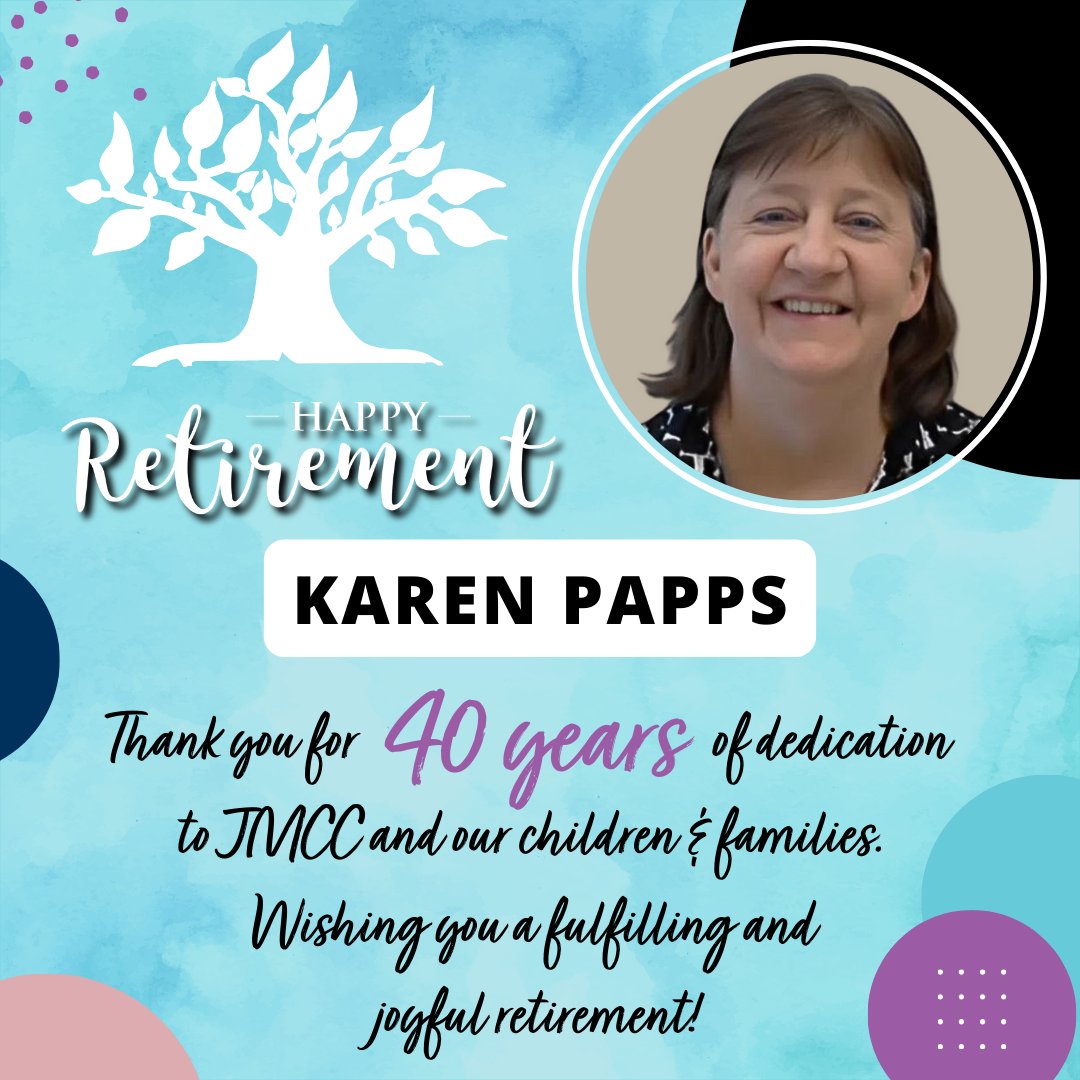 After an incredible 40 years at JMCC, Karen Papps is retiring! 🎉 Starting in 1985 as a "Secretary," she became a jack of all trades, supporting clinics &amp; programs. From typewriters to tech, she’s seen it all! Karen, your dedication &amp; kindness will be missed. Enjoy retirement! 💙