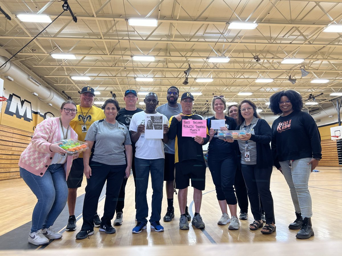 Celebrating our ATC Blake Mace for National Athletic Trainer Month. Go Rams!