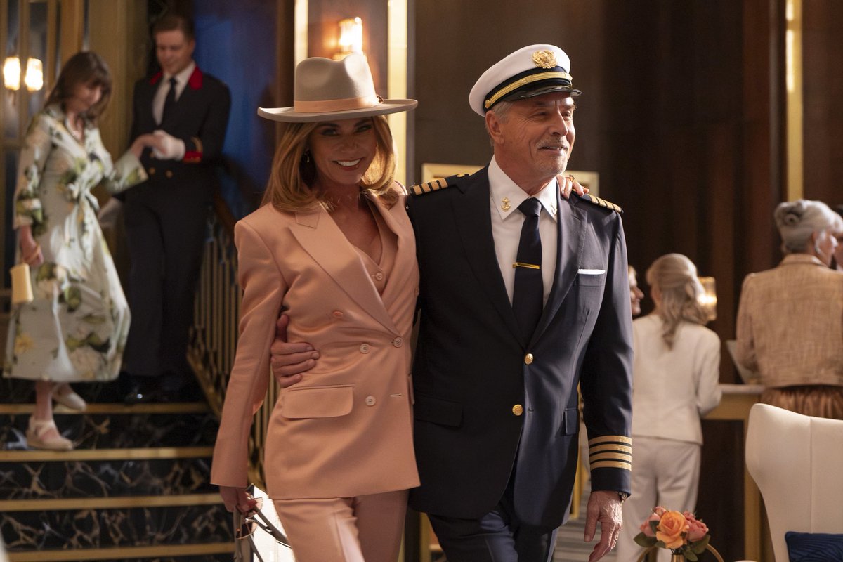 ShaniaTwain's tweet photo. Reunited and it feels so goooood 😘 I'm back on The Odyssey with a big surprise for Captain Massey!

Tune in for the new episode of @DoctorOdyssey tomorrow, 9/8c on ABC and stream on Hulu. https://t.co/kvEXvianJQ