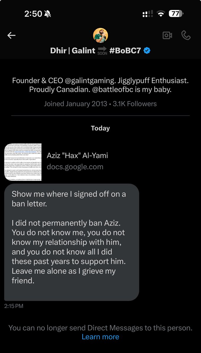 nycfurby's tweet image. The demons at Galint Gaming are such lying pieces of shit. We know you’re editing the google document to remove your name from the list of signatories that signed off on banning Hax$ do you really think we’re that stupid?

Kevin Dhir is the CEO and Founder of Galint Gaming…