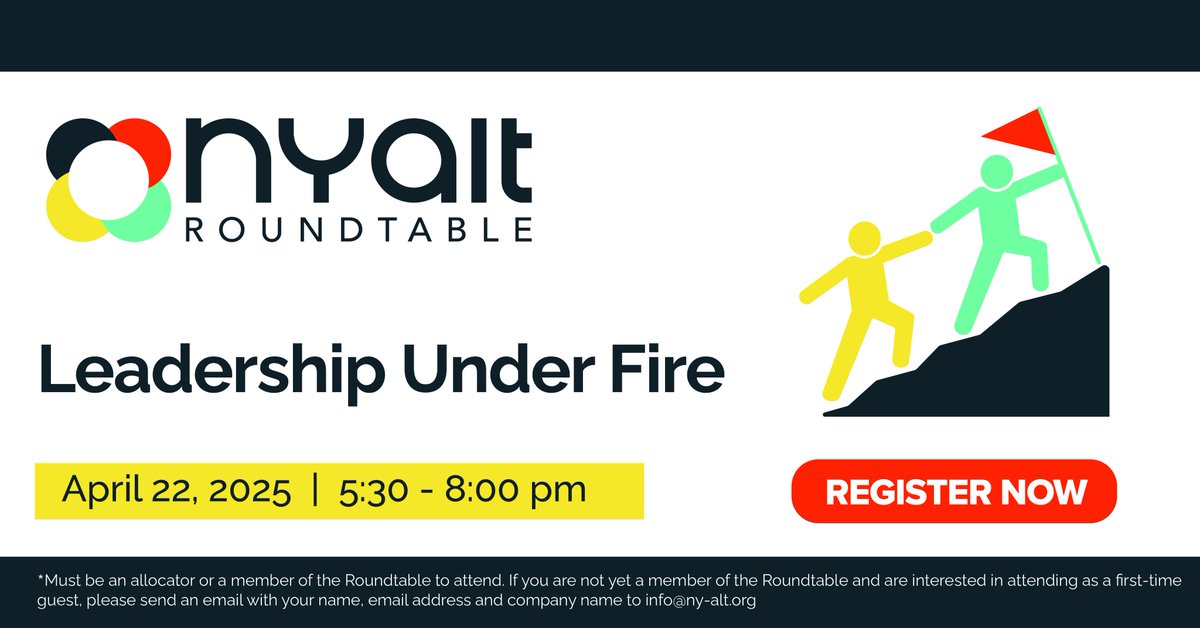 NYALT invites you to join us for Leadership Under Fire, a program featuring award-winning author Robin Bartlett about the lessons he learned while leading a group of 30 young soldiers in the jungles of Vietnam.

🔗Register now: ny-alt.org/events/leaders…