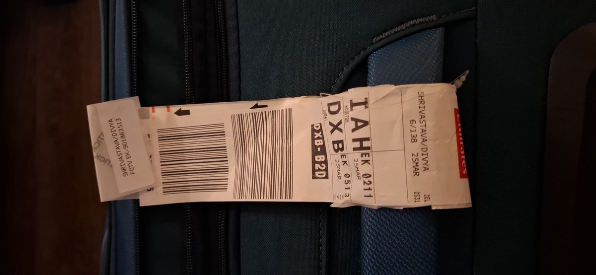 ajms1989's tweet photo. @emirates @EmiratesSupport Worst experience with Emirates. Had wheels broken of 2 luggage that my relatives were carrying in New Delhi to Houston Flight. I've already raised the complaint and request you to look into and provide the resolution on priority. Images attached FYI. https://t.co/FnfjchFF8G