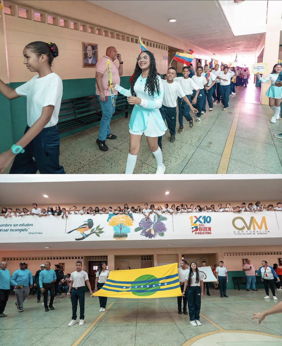 Gran inauguración en #Bolivar de los juegos deportivos estudiantiles #2025 el gobernador <a href="/amarcanopsuv/">Ángel Marcano</a> dando soporte y total apoyo al futuro del país, apostando nuestro líder <a href="/NicolasMaduro/">Nicolás Maduro</a> siempre a la juventud!! 

<a href="/delcyrodriguezv/">Delcy Rodríguez</a> <a href="/dcabellor/">Diosdado Cabello R</a> <a href="/PartidoPSUV/">PSUV</a>