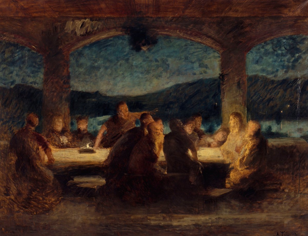 visual_logos's tweet image. La Última Cena - Jean Alexandre Joseph Falguiere - ca.1898
