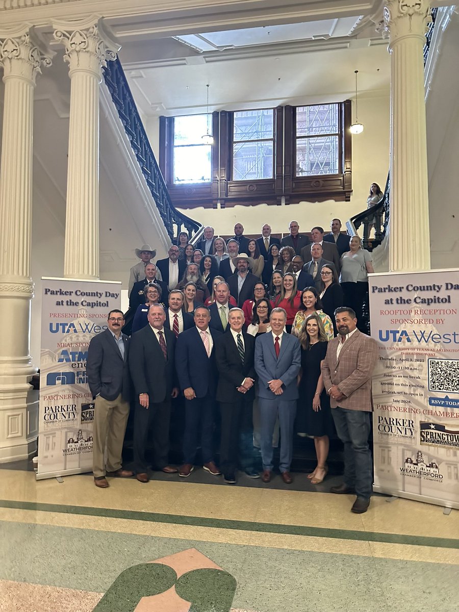 Chairman Brady Gray joined several local Elected officials and business leaders at Parker County Day at the capitol!