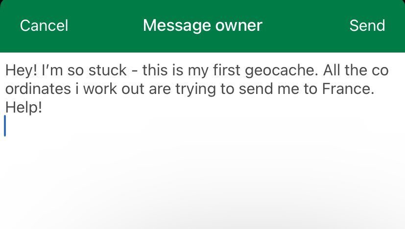 geocaching went well