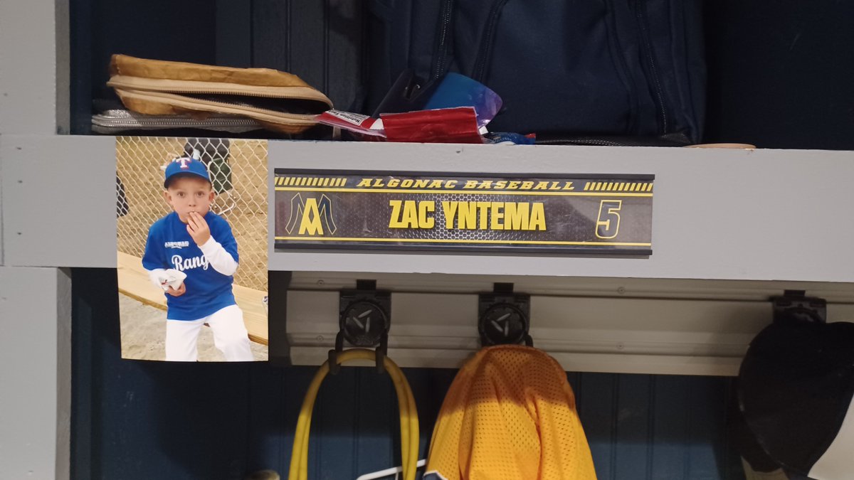 AlgonacBaseball's tweet photo. A few updates in the clubhouse over Spring Break!

Legacy Wall updated and player locker plates installed.

#everythingmatters #culture #BTL https://t.co/IwyDiB5ebJ