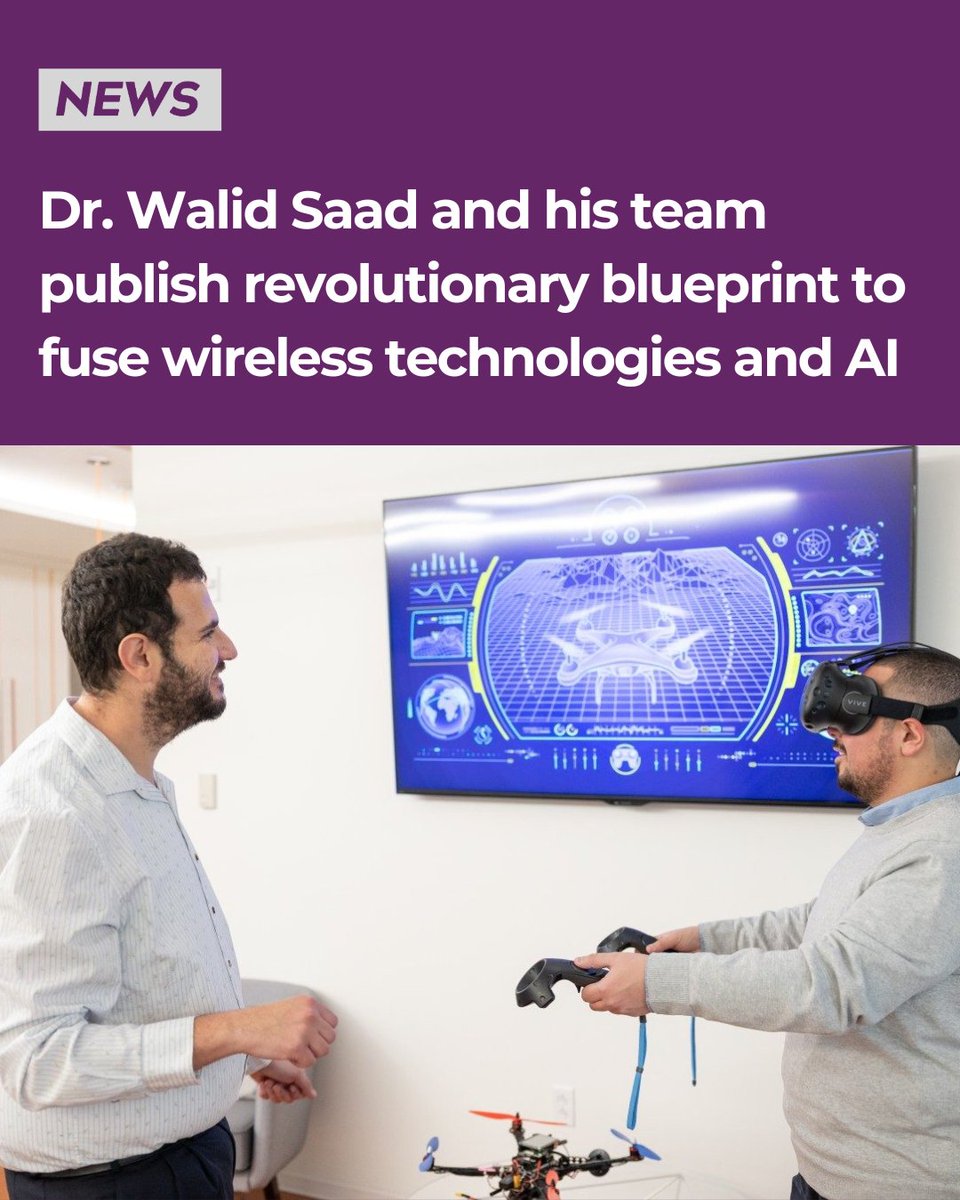 Virginia Tech in the DC area (@vtmetrodc) on Twitter photo In a visionary paper led by Dr. Walid Saad <a href="/VT_ECE/">Virginia Tech ECE</a>, researchers propose a shift towards AGI-native wireless networks📡
The goal? A human-like network that seamlessly blends the physical, digital, and virtual worlds.
brnw.ch/21wRB4f
#centerofnext #AGI #Wireless #Metaverse In a visionary paper led by Dr. Walid Saad <a href="/VT_ECE/">Virginia Tech ECE</a>, researchers propose a shift towards AGI-native wireless networks📡
The goal? A human-like network that seamlessly blends the physical, digital, and virtual worlds.
brnw.ch/21wRB4f
#centerofnext #AGI #Wireless #Metaverse