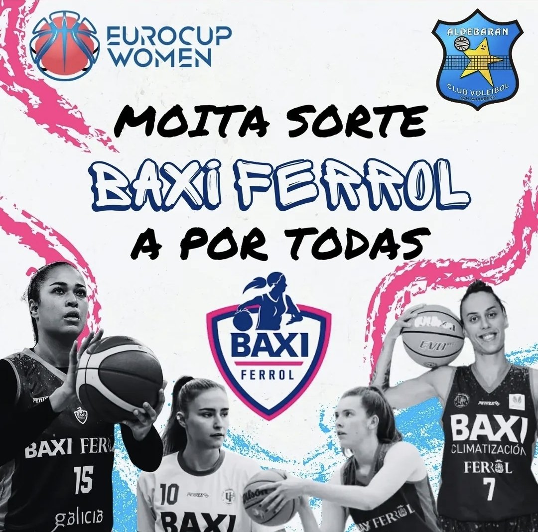 Moita sorte <a href="/UniFerrol/">Baxi Ferrol</a> nesta gran final!!
#TodascoBaxi