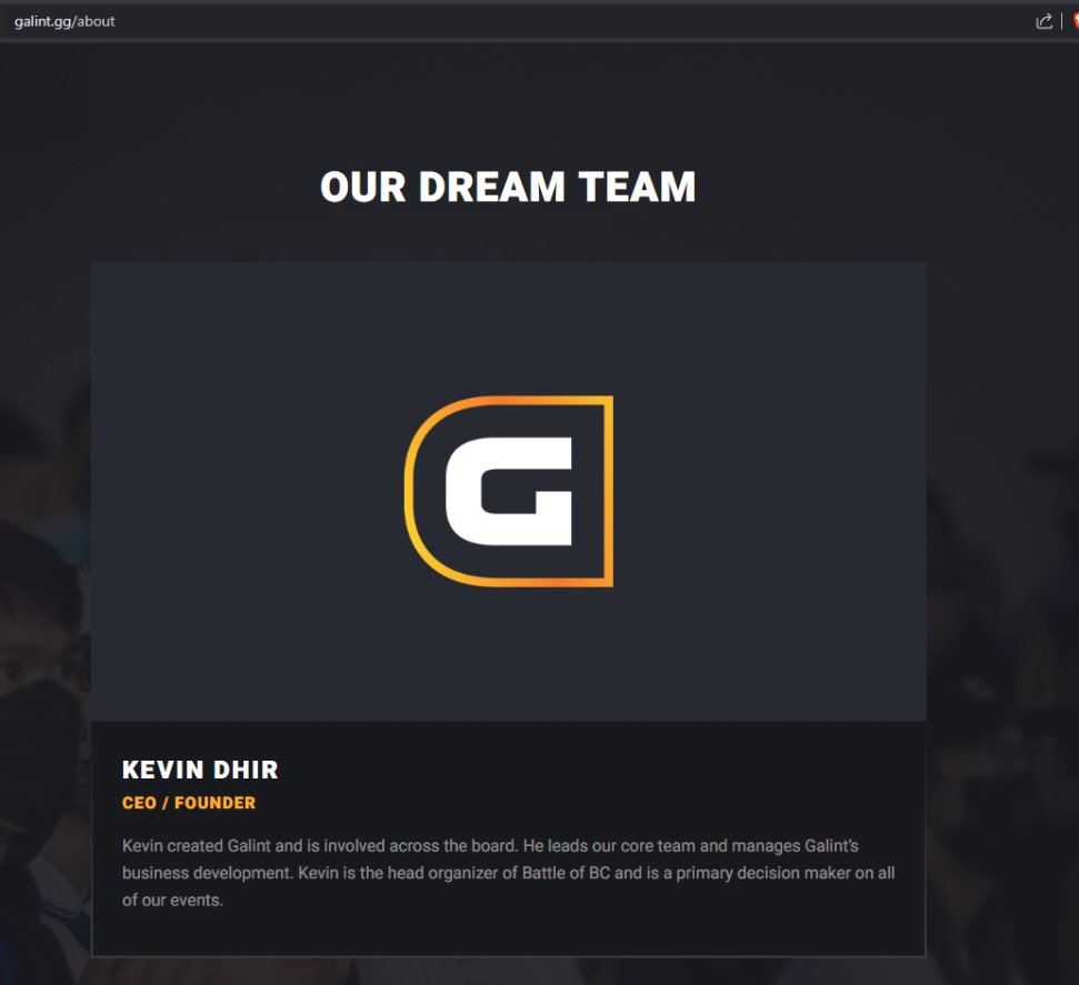 nycfurby's tweet image. The demons at Galint Gaming are such lying pieces of shit. We know you’re editing the google document to remove your name from the list of signatories that signed off on banning Hax$ do you really think we’re that stupid?

Kevin Dhir is the CEO and Founder of Galint Gaming…