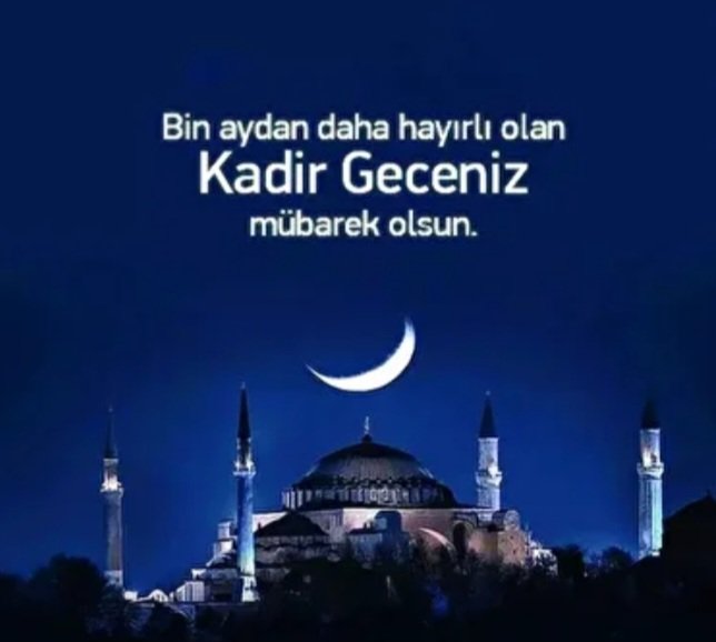 Kadir gecemiz mübarek olsun