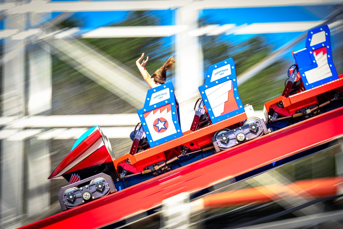 amusementhunt's tweet image. Ready for takeoff? Arie Force One @FunSpotAtlanta March 2025. #rollercoaster #funspot #funspotatlanta #rmcit