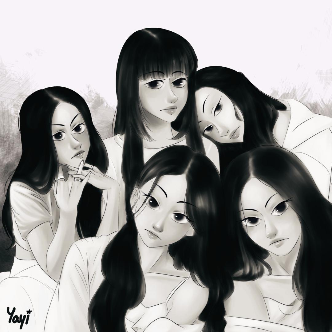 TheBasementOfY1's tweet image. ~♡ MEOVV

#MEOVV #THEBLACKLABEL #YG #KPOP #MEOVVFANART #FANART