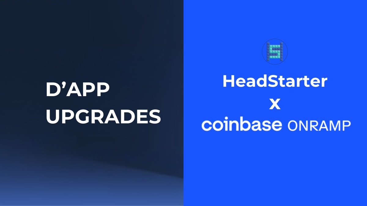 HeadStarterOrg's tweet photo. Coinbase Onramp Integration Is Live 💥🚀

Participating in crowdfunding in our d’App got easier! People can now buy $hbar using @CoinbaseDev 🧠

💡Connect your @hedera wallet on https://t.co/yoFCxMqbPd then find the green ‘plus’ button next to your balance.

$HST https://t.co/ZvQvCabKAh