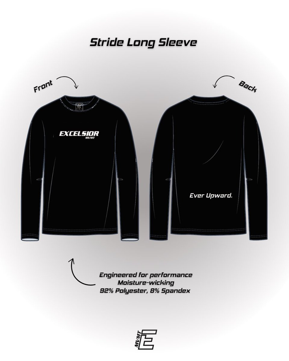 The second piece of our first ever collection: Spring 2025 // Stride Long Sleeve