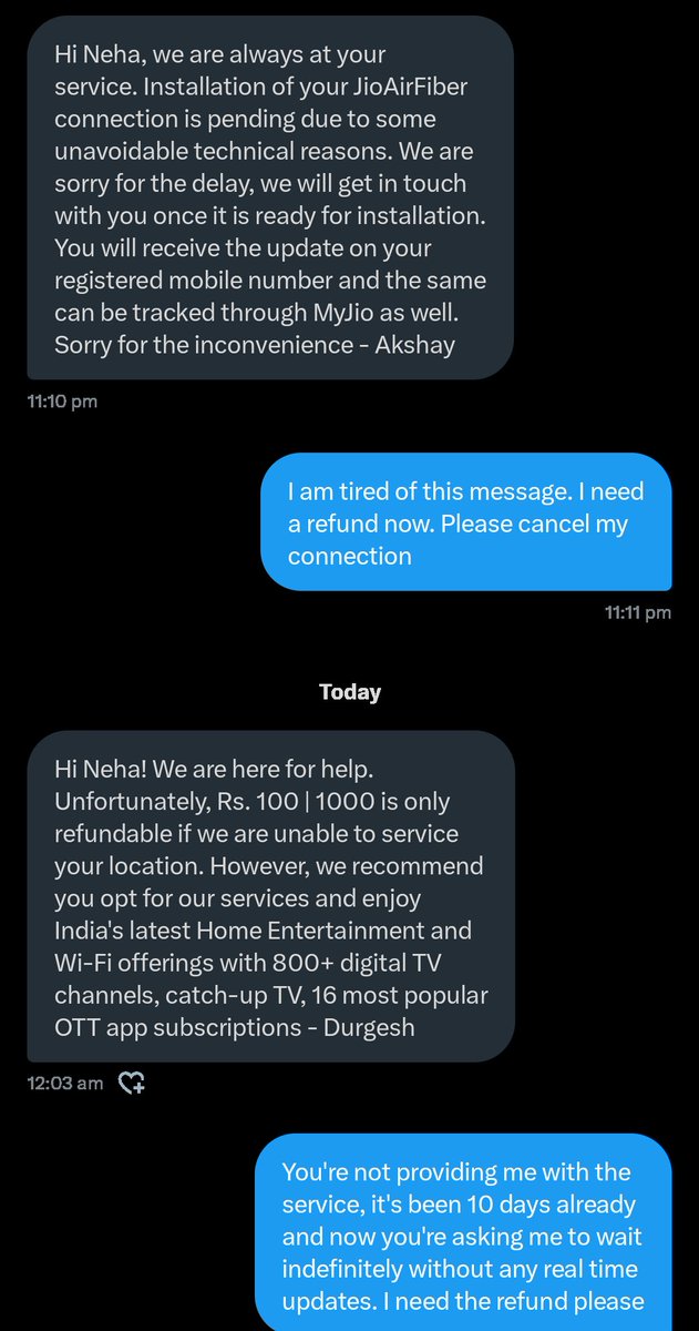 NehaTiw145261's tweet photo. @JioCare @reliancejio @jagograhakjago https://t.co/7frATBTPee