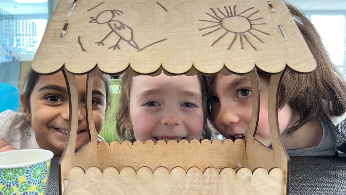 HTSRichmondHill's tweet photo. Our Kindergarteners have been busy! 🤩

They designed bird feeders, and we used our super-cool laser cutter to transform their artwork into real, working feeders. ✨

Our feathered friends now have fantastic dining spots! 🐦

#HTSRichmondHill #HTSCampus #BirdFeeder #LaserCutter https://t.co/QOLeRArz4c