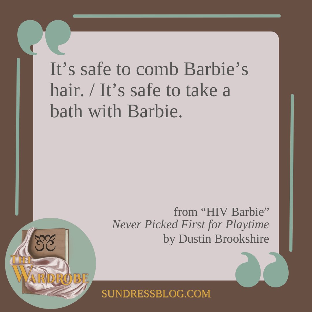 SundressPub's tweet image. This week, Guest Editor john compton has selected Never Picked First for Playtime by Dustin Brookshire for The Wardrobe's #bestdressed.
sundressblog.com/2025/03/26/the…