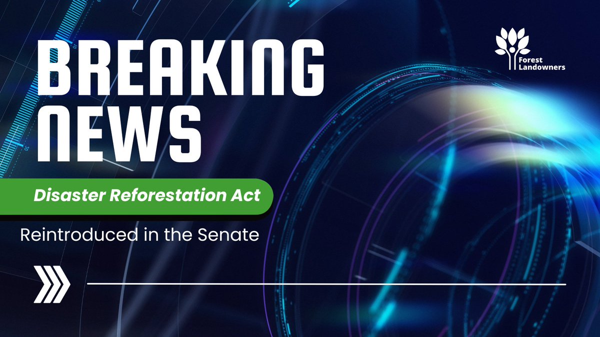 📢 Breaking News: The Disaster Reforestation Act has been introduced in both the House and the Senate! This critical bill supports private forest landowners recovering from natural disasters. Learn more: forestlandowners.com/senator-cassid…