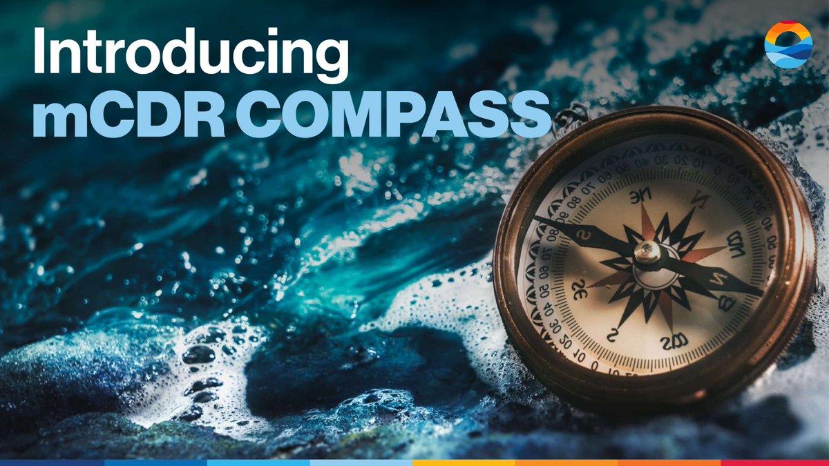 🌊 Introducing mCDR COMPASS 🌊 Marine carbon dioxide removal (mCDR) is key to combating climate change. mCDR COMPASS will advance this sector in Canada through science, policy, community, and business collaboration.  

Learn more ow.ly/UPaC50Vp9Br 

#mCDR #OV2025