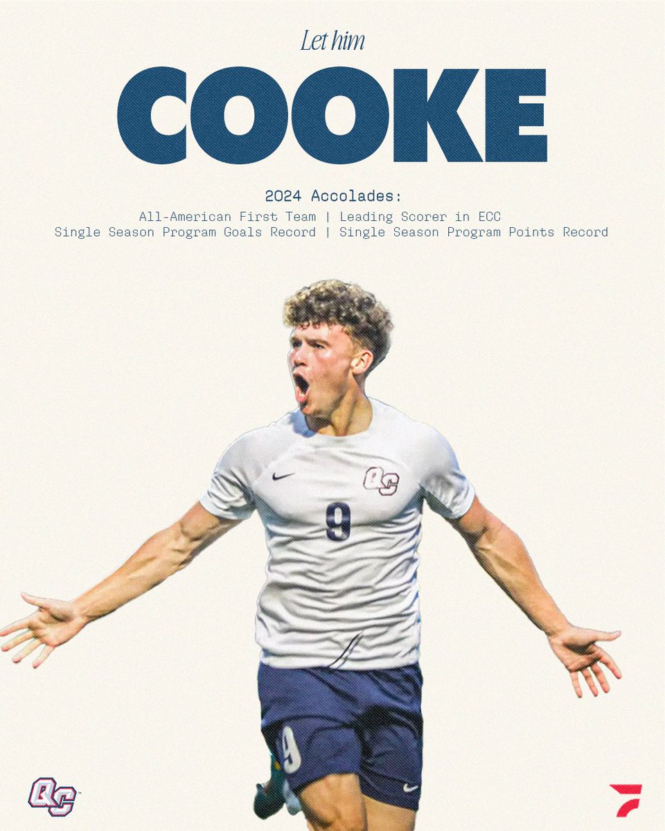 FloCollege | Soccer (@flofc_) on Twitter photo Harry Cooke was a MENACE in 2024 🔥⚽️
The Queen’s forward recorded 23 goals and tallied 53 points for the Knights. He led the ECC in goals and was honored with a first team All-American selection 👏🏆
#ECCFC | <a href="/ECCSports/">East Coast Conference</a> | <a href="/QCKnights/">Queens College Knights</a> Harry Cooke was a MENACE in 2024 🔥⚽️
The Queen’s forward recorded 23 goals and tallied 53 points for the Knights. He led the ECC in goals and was honored with a first team All-American selection 👏🏆
#ECCFC | <a href="/ECCSports/">East Coast Conference</a> | <a href="/QCKnights/">Queens College Knights</a>