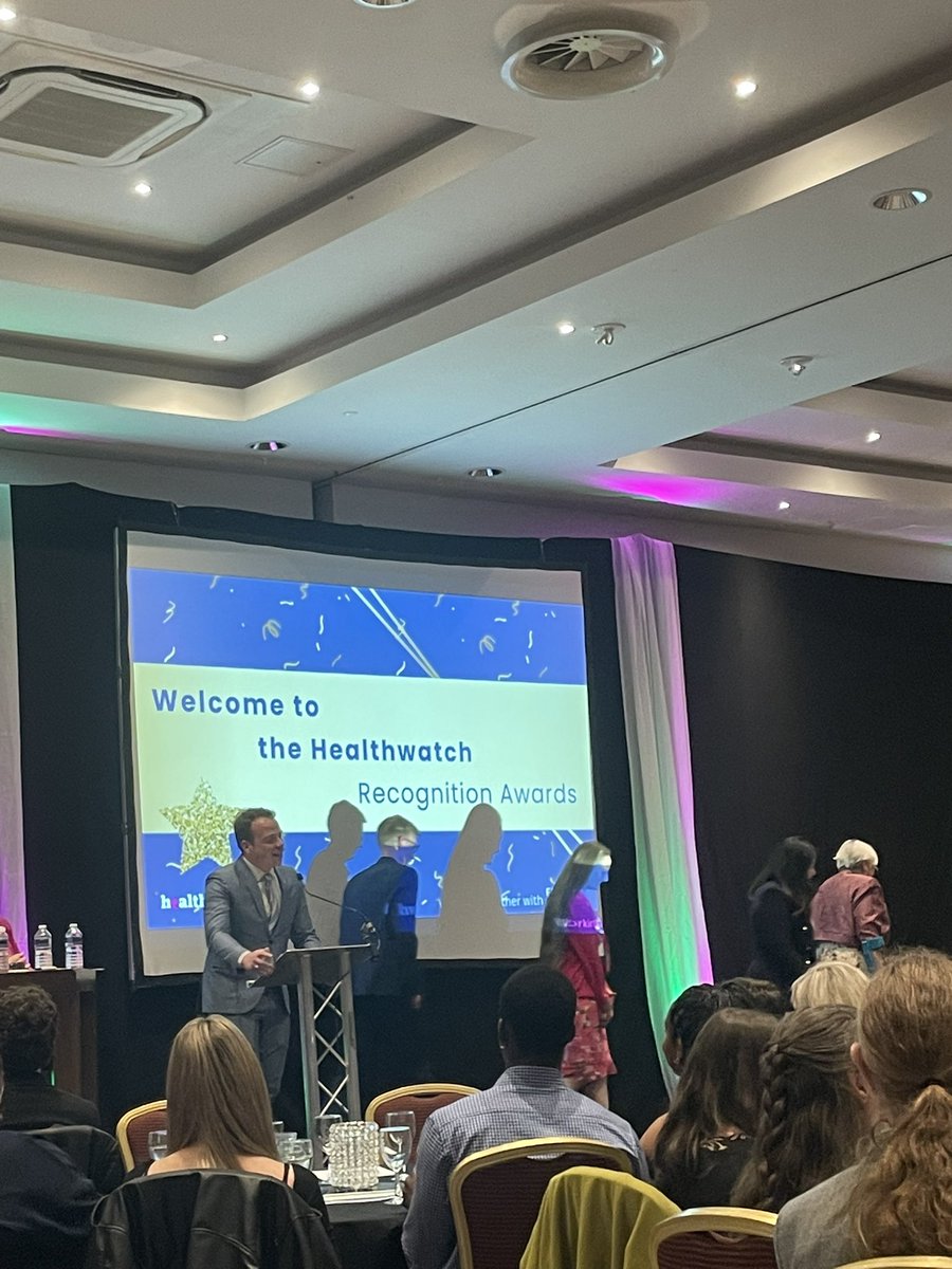 Very excited to be here at the 2025 Healthwatch Awards with all the amazing system colleagues! 🥳🥳❤️