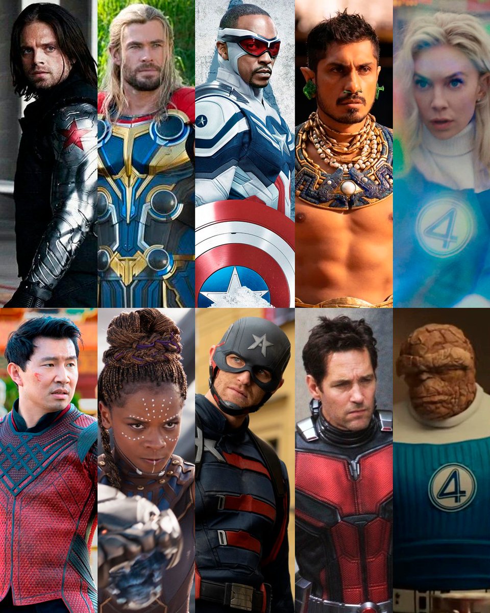 Te presento a los primeros 10 personajes confirmados en #AvengersDoomsday por #MarvelStudios 🤩🤩🤩