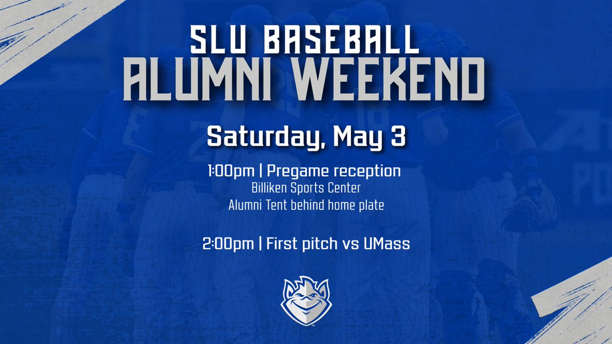 Calling all Billiken Baseball Alumni!

Come join us for Alumni weekend as we take on UMass!

Register here: forms.gle/WTTYFDay6SMEdo…