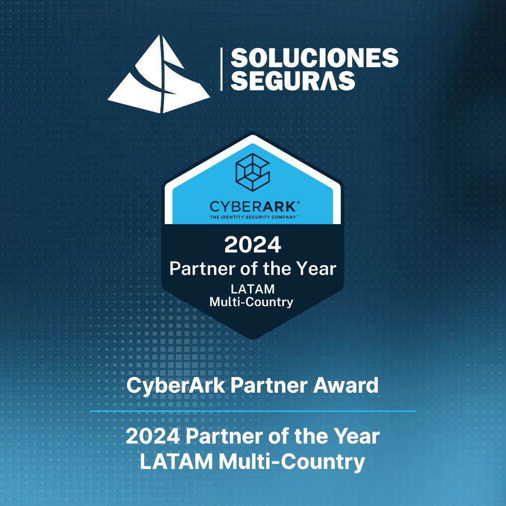 En <a href="/s_seguras/">Soluciones Seguras</a> hemos sido reconocidos como Partner del Año MCLA 2024 en #PKO25 de <a href="/CyberArk/">CyberArk</a> 🔐
Un honor que reafirma nuestro compromiso con la seguridad de identidad DE VANGUARDIA en América Latina y el Caribe. ¡Seguimos protegiendo el futuro digital! 🔒

bit.ly/3RlRHP6