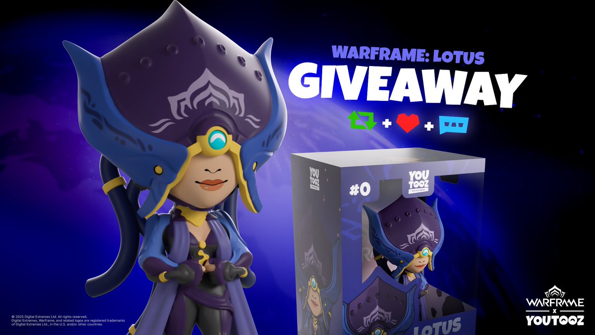 She guides the Tenno. Now, she takes a new form.

The Lotus Youtooz Figurine arrives soon. Get ready to bring her home! wrfr.me/4hTawnN