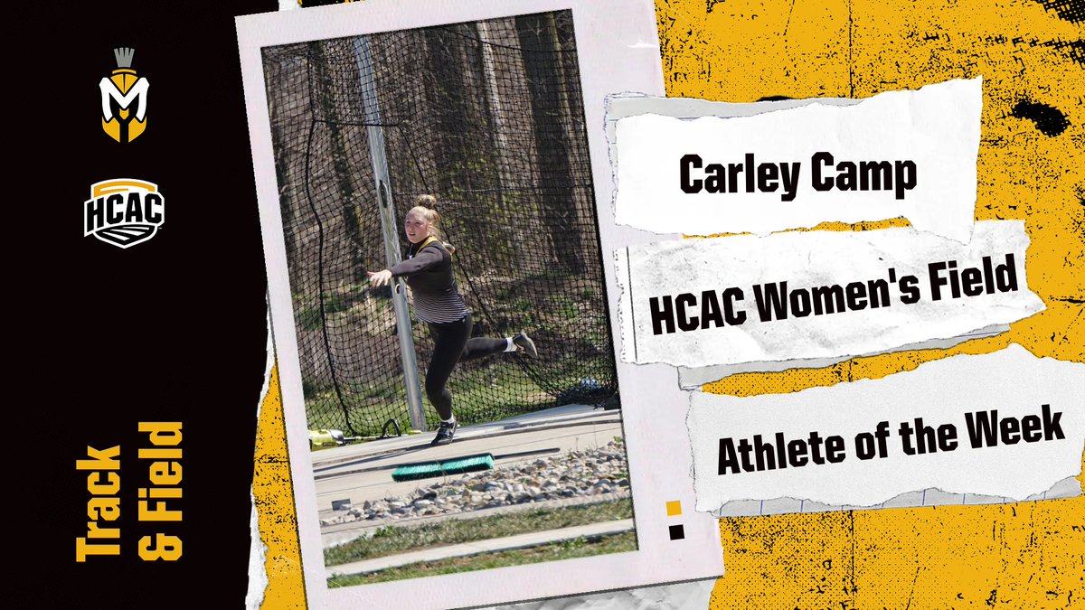 WOTF: Camp earns HCAC Throws Athlete of the Week for Week 1 of the Outdoor Track &amp; Field season following her remarkable performance last weekend! 

Read: tinyurl.com/yc4ewesp

#MUSpartans | #SpartanPride