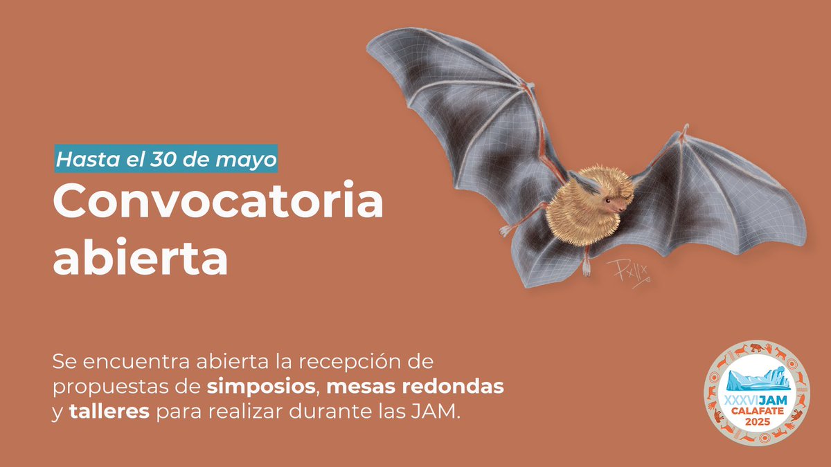 CONVOCATORIA ABIERTA 📢

Hasta el 30 de mayo se encuentra abierta la recepción de propuestas de simposios, mesas redondas y talleres para realizar durante las #JAM2025.

¿Querés saber más? Mirá este hilo 🧵

#SantaCruz #ElCalafate #JAM