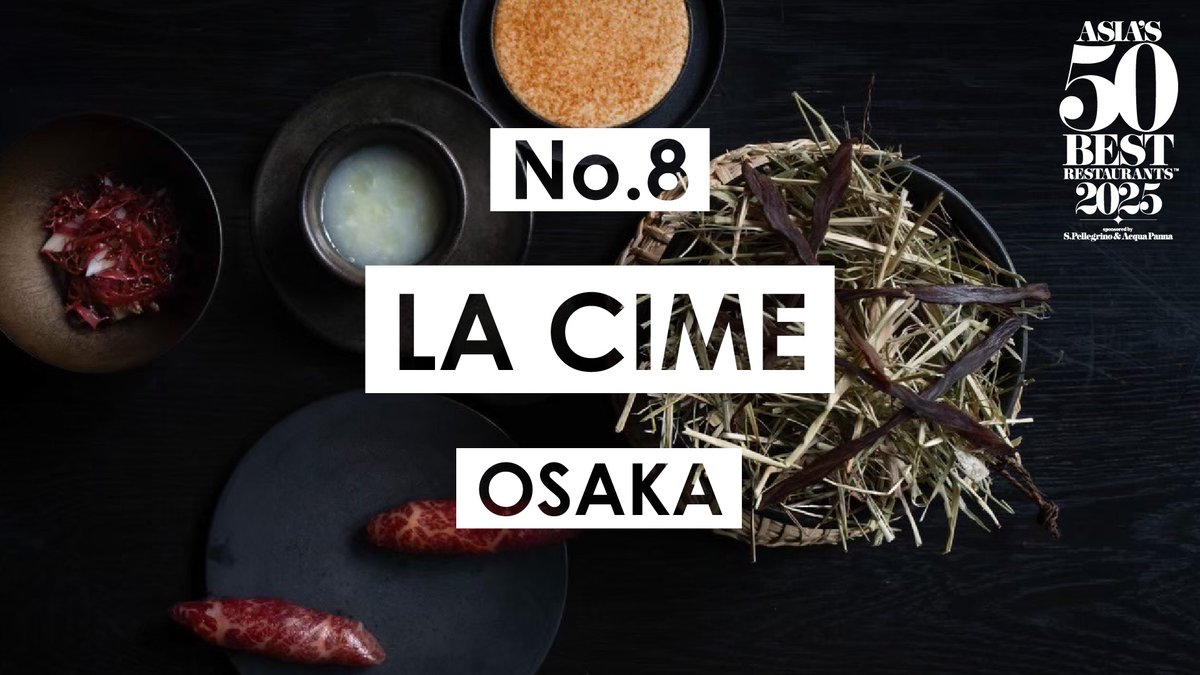 This impeccable #Osaka dining destination reaches for the sky, this year landing at No.8. It’s La Cime! #Asias50Best #50BestRestaurants @SanPellegrino