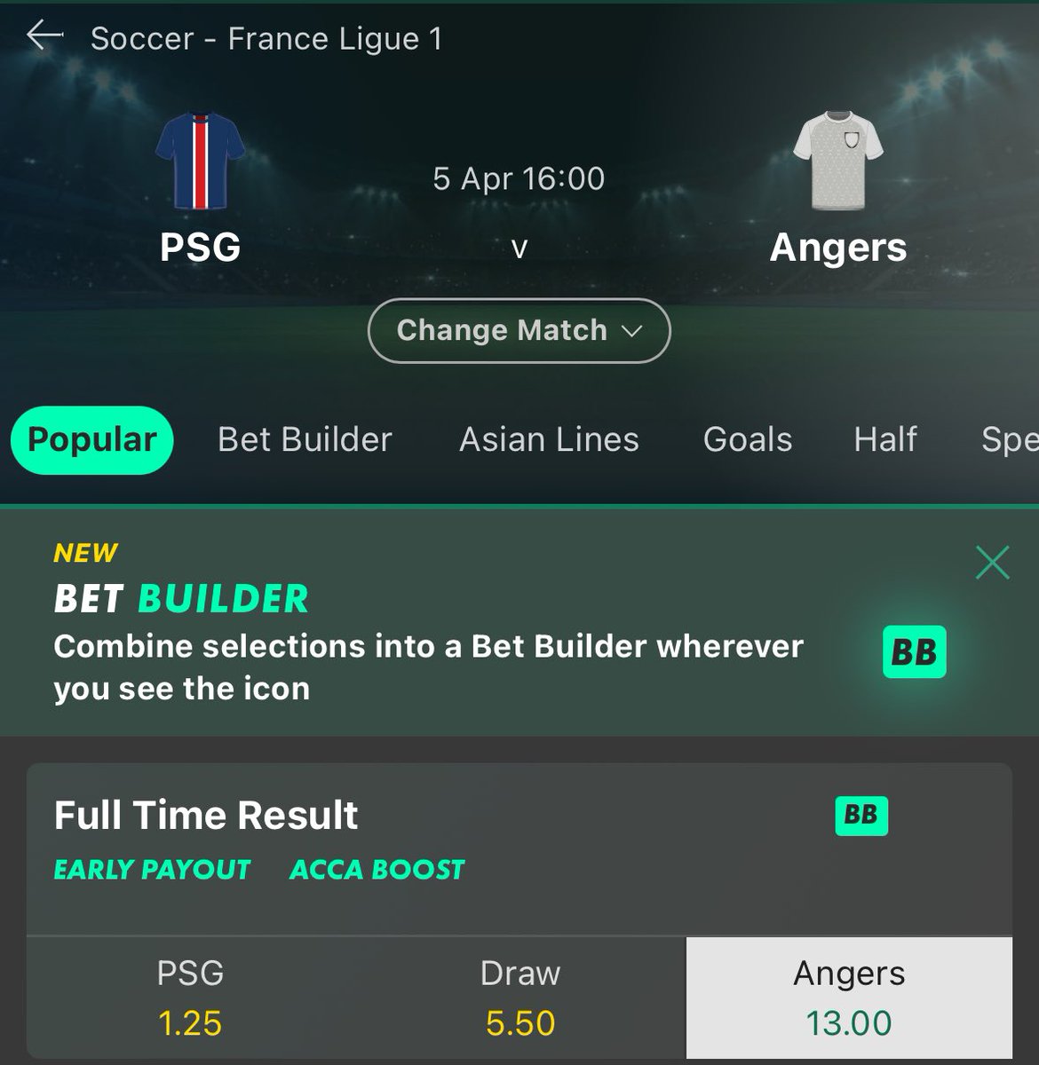 🚨Free Private Group Tip &amp; Giveaway🚨

🇫🇷PSG v Angers
➡️Angers Win 12/1
📆05/04/25

Private group is on at 22/1🤞

🎉Giveaway: If the bet doesn’t win or beat the closing line, I will give away a free month to one person to my private group.
❤️Like this tweet and follow to enter!