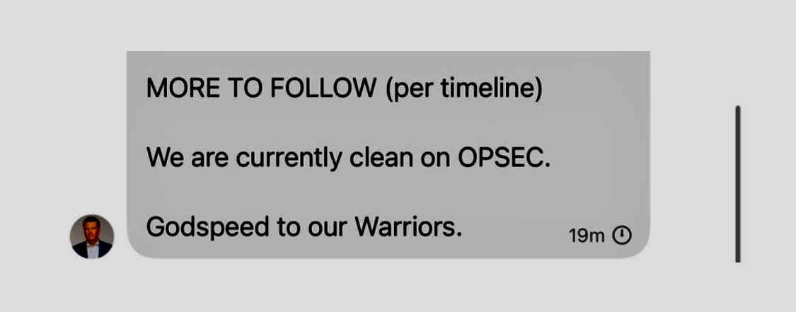 Tell me you don’t know what OPSEC means without telling me you don’t know what OPSEC means 🤦🏻‍♀️