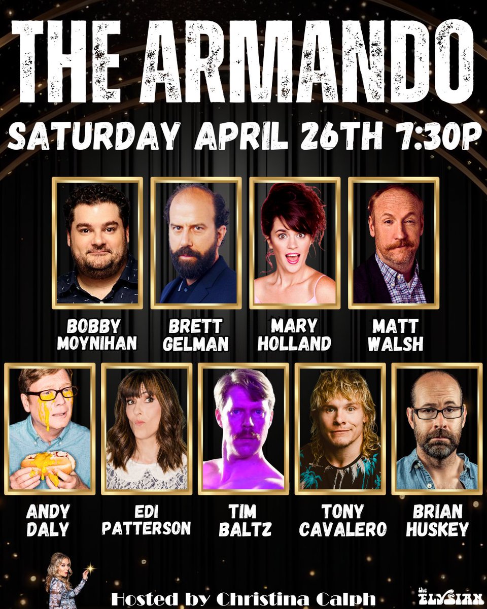 3 GEMSTONES, BRETT GELMAN, BOBBY MOYNIHAN &amp; MORE on 4/26 Armando! - mailchi.mp/a06d8f7bd8dc/s…