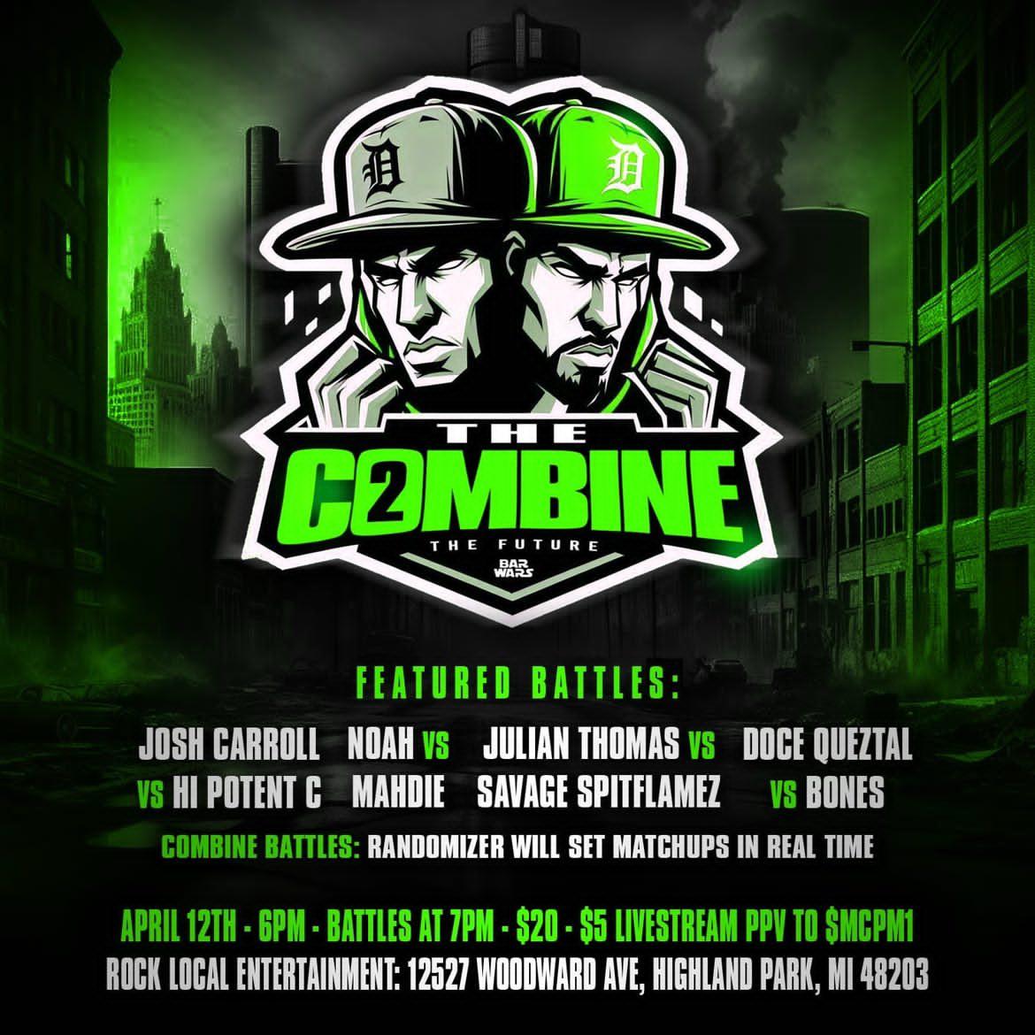 Just another day at the office #TheCombine2 Apr 12th‼️‼️#JTFromATS #barwars #ATS #AllTheSmoke #JulianThomasVsSavageSpitFlamez #midwest #ShutUpAndRap #Processed