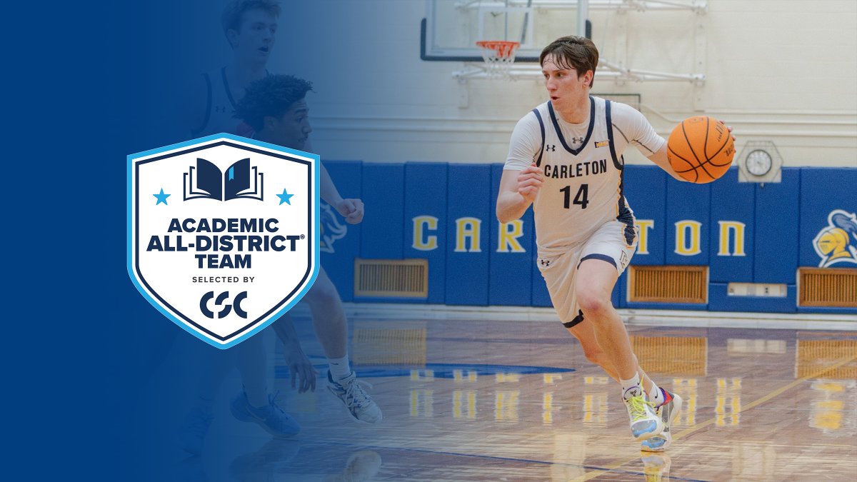 Carleton Knights (@carletonknights) on Twitter photo .<a href="/carletonmbball/">Carleton Men’s Basketball</a>'s Luke Harris earned his third straight <a href="/CollSportsComm/">College Sports Communicators</a> Academic All-District Award!
Release: ow.ly/6w7Y50VpaL7
🏀📚🎓
#HailTheMaizeAndBlue
#d3hoops .<a href="/carletonmbball/">Carleton Men’s Basketball</a>'s Luke Harris earned his third straight <a href="/CollSportsComm/">College Sports Communicators</a> Academic All-District Award!
Release: ow.ly/6w7Y50VpaL7
🏀📚🎓
#HailTheMaizeAndBlue
#d3hoops
