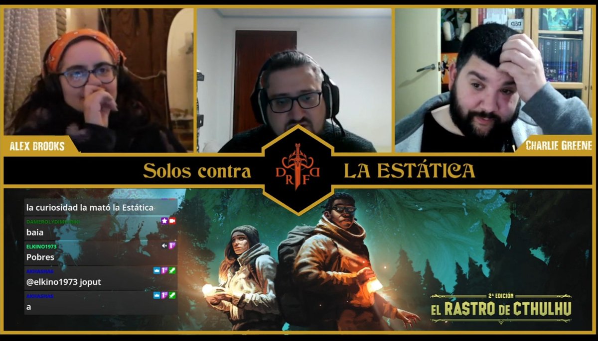 Hoy miércoles sobre las 22:20 en #Twitch volvemos con Solos contra La Estática. Una aventura para El Rastro. 
¿Te vienes? ⬇️
twitch.tv/damerolydimefr…