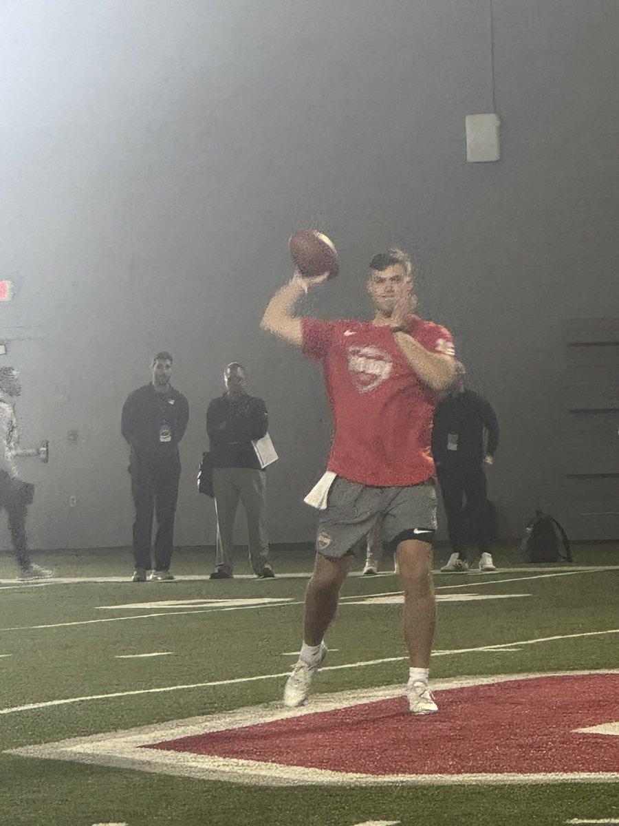 Pete Thamel (@petethamel) on Twitter photo Quite a scene at <a href="/OhioStateFB/">Ohio State Football</a> Pro Day today. Six NFL head coaches. Five GMs and 141 NFL personnel/coaches were credentialed. QB Will Howard completed 65-of-67 (two drops), creating some buzz among the assembled NFL masses. Quite a scene at <a href="/OhioStateFB/">Ohio State Football</a> Pro Day today. Six NFL head coaches. Five GMs and 141 NFL personnel/coaches were credentialed. QB Will Howard completed 65-of-67 (two drops), creating some buzz among the assembled NFL masses.
