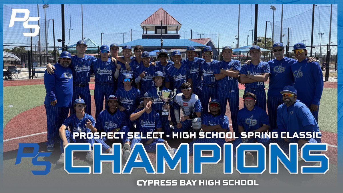 Congratulations to the <a href="/theofficialCBHS/">Cypress Bay High School</a> on winning the ‘25 High School Spring Classic🏆