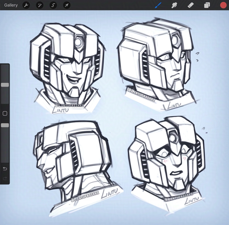 Lintufriikki's tweet image. tc doodles to figure out how to draw him 💙
#transformers #maccadam #thundercracker