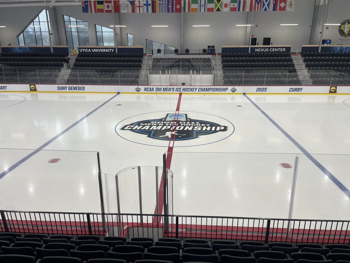 Jeff Fulton (@d3hockeyjeff) on Twitter photo <a href="/UticaNexus/">Utica University Nexus Center</a> is ready for the Men's D3 <a href="/NCAAIceHockey/">NCAA Ice Hockey</a> National Championships <a href="/UticaMensHockey/">Utica Men’s Hockey</a> <a href="/GeneseoKnights/">Geneseo Knights</a> <a href="/HobartHockey/">Hobart Statesmen Hockey</a> <a href="/Curry_MHockey/">Curry College Men's Hockey</a> <a href="/UCHCHockey/">UCHC</a> <a href="/NEHockeyConf/">NE Hockey Conference</a> <a href="/CNE_Sports/">Conference of New England</a> <a href="/NCAADIII/">NCAA Division III</a> <a href="/UticaNexus/">Utica University Nexus Center</a> is ready for the Men's D3 <a href="/NCAAIceHockey/">NCAA Ice Hockey</a> National Championships <a href="/UticaMensHockey/">Utica Men’s Hockey</a> <a href="/GeneseoKnights/">Geneseo Knights</a> <a href="/HobartHockey/">Hobart Statesmen Hockey</a> <a href="/Curry_MHockey/">Curry College Men's Hockey</a> <a href="/UCHCHockey/">UCHC</a> <a href="/NEHockeyConf/">NE Hockey Conference</a> <a href="/CNE_Sports/">Conference of New England</a> <a href="/NCAADIII/">NCAA Division III</a>