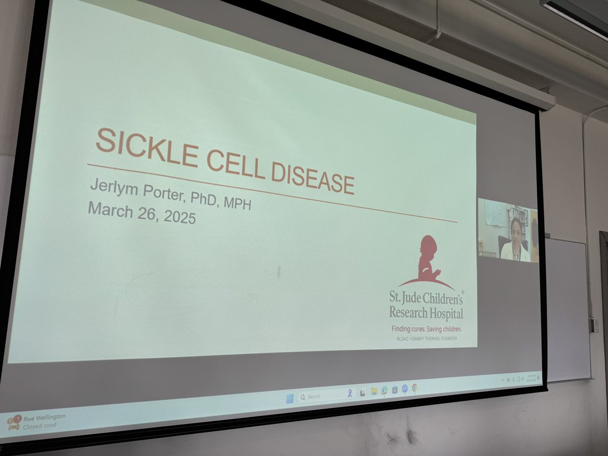 Dr. Nicole Alberts (@nalbertsphd) on Twitter photo Lucky to have <a href="/drjsporter/">Jerlym Porter, PhD</a> join our advanced health psych seminar today and provide an awesome guest lecture on sickle cell disease.
So many interesting topics covered including pain, transition, & assessing readiness for transformative SCD treatments.
Thank you, Jerlym! Lucky to have <a href="/drjsporter/">Jerlym Porter, PhD</a> join our advanced health psych seminar today and provide an awesome guest lecture on sickle cell disease.
So many interesting topics covered including pain, transition, & assessing readiness for transformative SCD treatments.
Thank you, Jerlym!