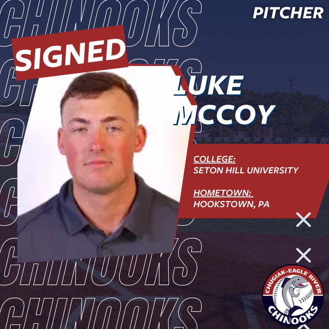 SIGNED

Luke McCoy has signed to play with the Chinooks this Summer 2025. McCoy will be a pitcher and comes from Seton Hill University.

#ChinooksBaseball #BaseballSigning #Signing #Nooks #NooksNation #RollNooks #FishOn #Baseball