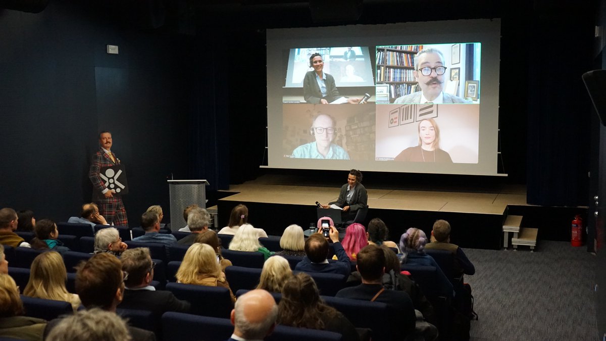 It was a great pleasure to show the film about Czech graphic design in the Czech Embassy Cinema in London! 

Thank you for having us for an online discussion, for your warm welcome and your kind comments about the film.

There's a famous song called Love is all around. Well,