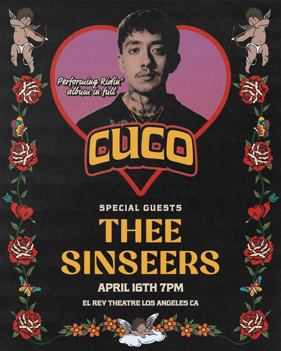 We will be joining our friend <a href="/0xCuco/">Cuco</a>  for a very special performance on April 16 at the <a href="/elreytheatre/">El Rey Theatre</a> A presale is happening now at the link in the bio. Use code SINSEERLY to get your tickets 🎟️

theesinseers.com/tour